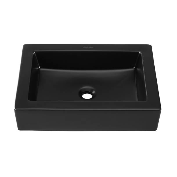 Swiss Madison Voltaire Ceramic Rectangular Vessel Bathroom Sink